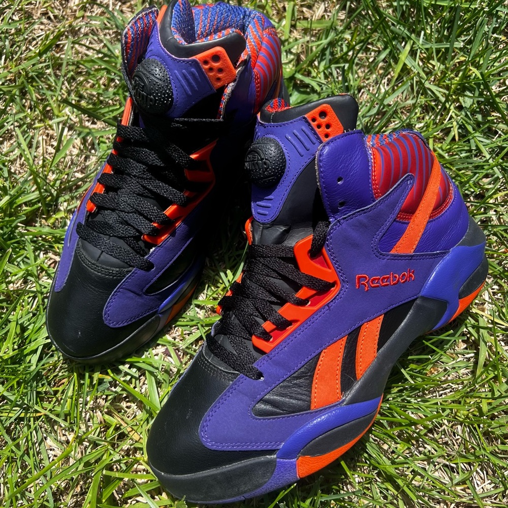 CLEAN Reebok size 10.5 Womens Shaq Attaq Suns Phoenix Purple shoes